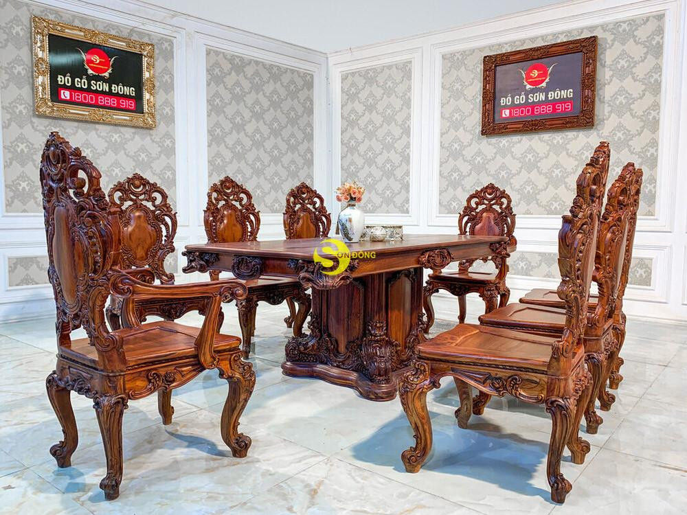 Bộ bàn ăn cổ điển